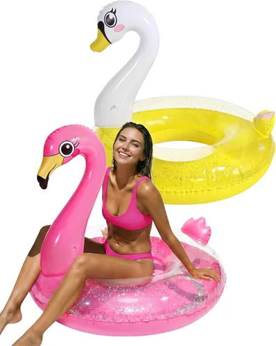 Miniatura 9 de HeySplash Pool Floats, Inflatable Pool Float, Large Floatie for Bachelorette Party, Swim Tube River Lake Beach Bride Wedding Decor Fun Toy Raft