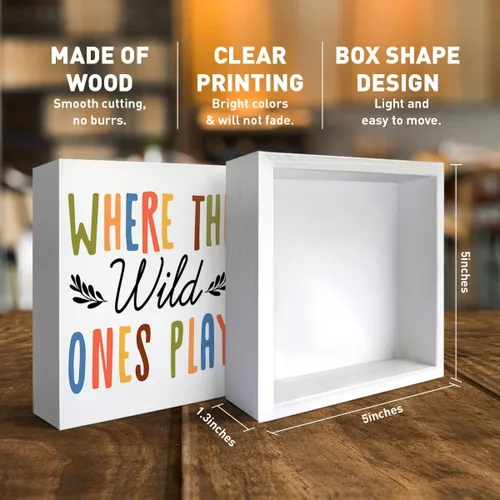 Miniatura 2 de Letrero de madera para decoración de escritorio de sala de juegos, habitación de juguetes, dormitorio de niños, regalo de guardería para bebé, niño