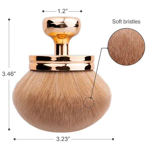Miniatura 2 de Brochas autobronceadoras: Brocha de maquillaje corporal extra grande y manopla de bronceado, 2 piezas, aplicador de cepillo corporal Kabuki