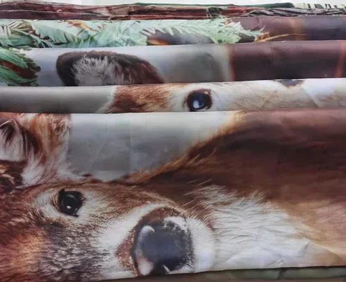 Miniatura 5 de Cortina de ducha de ciervos, cortina de ducha de tela impermeable de animales salvajes de bosque otoñal, 12 ganchos, cortina de baño decorativa