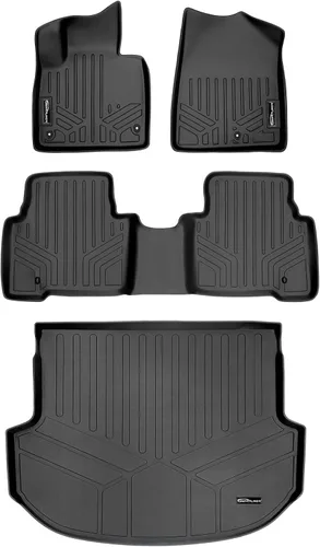 Miniatura 19 de MAXLINER - Tapete de suelo para todo tipo de clima para Hyundai Santa Fe 2013-2018 Negro