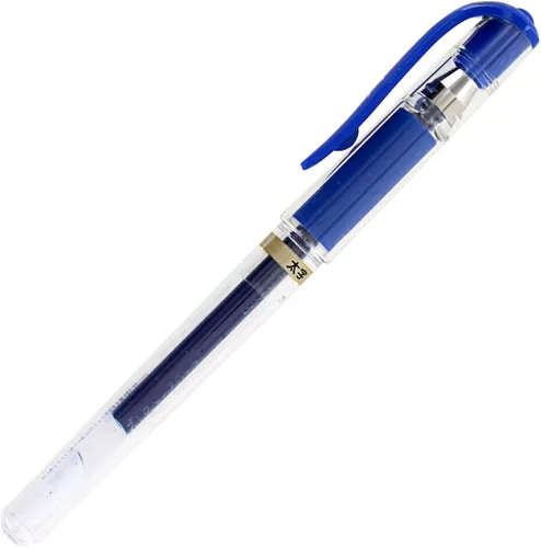 Miniatura 3 de Pluma de punta rodante Uni-Ball Signo UM-153, tinta de gel, con Punta amplia, de 1.0 mm, paquete de 3 unidades, Azul (Blue Ink) 3 Count