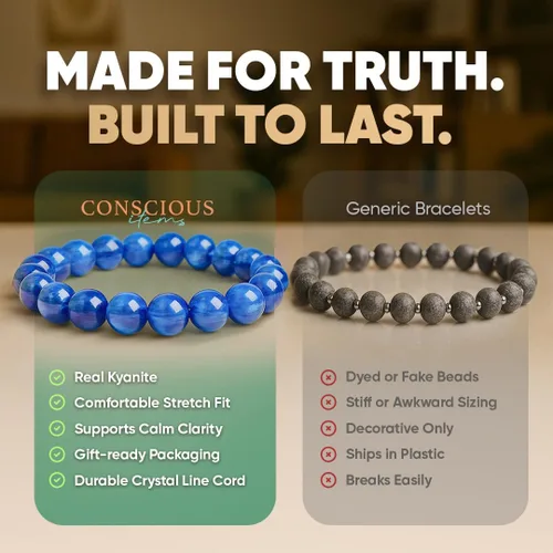 Miniatura 34 de Conscious Items Pulseras espirituales para mujeres y hombres, pulsera de cristal curativo con piedras naturales para meditación, alineación