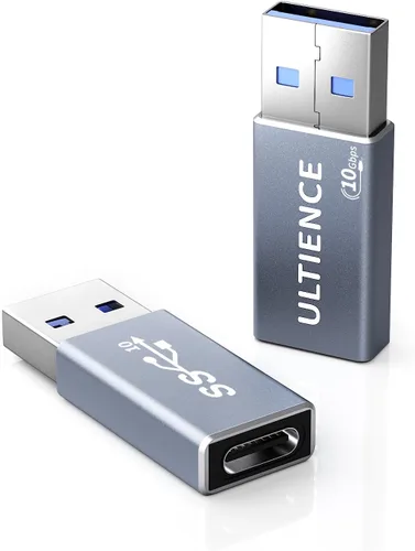 Miniatura 9 de Adaptador USB a USB C de doble cara de 10 Gbps, adaptador tipo C hembra a USB 3.2 macho, carga rápida de 60 W para iPhone 16 15 14 Plus Pro Max