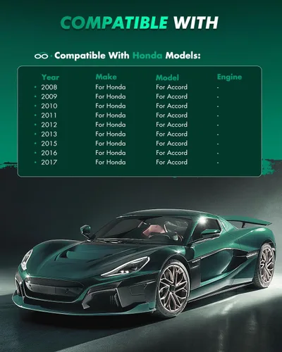 Miniatura 5 de SCITOO Pastillas de freno de cerámica, 8 piezas de pastillas de freno delanteras y traseras kits de frenos para 2008-2012 para Honda para Accord