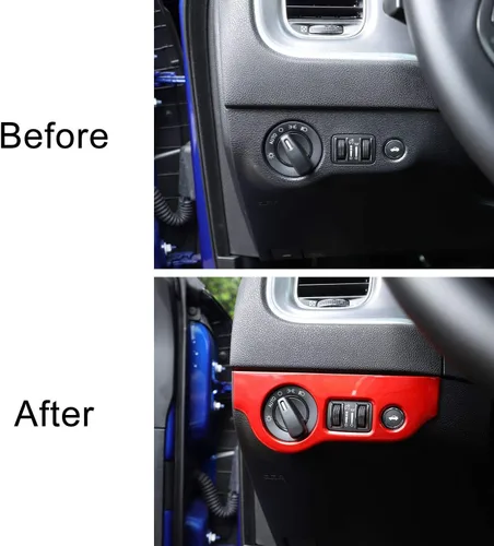 Miniatura 6 de Voodonala Panel de control del interruptor de los faros delanteros para Dodge Challenger 2015-2025 y Dodge Charger 2010-2025, accesorios interiores