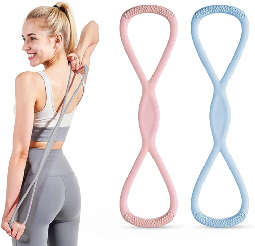 Miniatura 10 de Figura 8 banda de resistencia, figura 8 bandas de resistencia para mujeres y hombres, figura de banda de resistencia para entrenamiento, asas 15