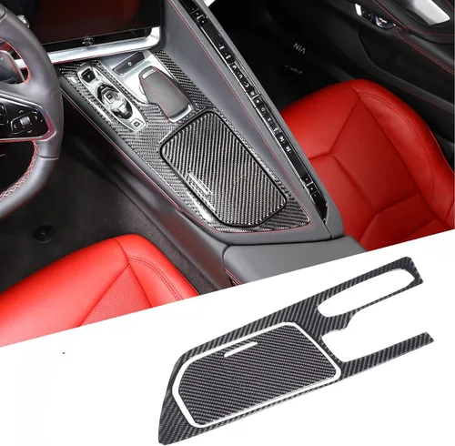 Miniatura 22 de TOYCIDFG Caja de almacenamiento para panel de palanca de cambios de consola central de automóvil, cubierta lateral para Chevrolet Corvette C8 Z06