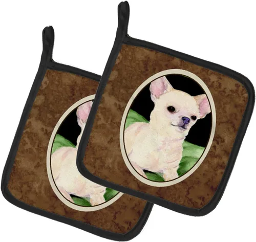 Miniatura 244 de Caroline's Treasures SS8617PTHD - Juego de soportes para ollas de cocina resistentes al calor, almohadillas calientes para horno para cocinar, Husky