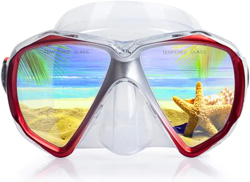 Miniatura 12 de Máscara de buceo panorámica HD para natación, gafas de buceo antivaho, máscara de buceo de vidrio templado, gafas de natación para adultos y jóvenes