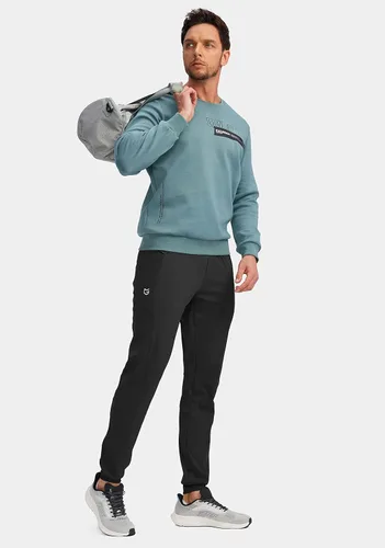 Miniatura 6 de G Gradual Pantalones deportivos para hombre con bolsillos con cremallera, elásticos, cónicos, pantalones deportivos para hombre, entrenamiento