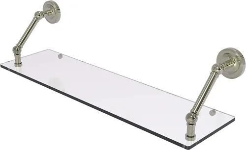 Miniatura 45 de Allied Brass PR-1/22-ORB Pr - Estante de vidrio con bordes biselados de 1 pulgada, 22 pulgadas, bronce aceitado