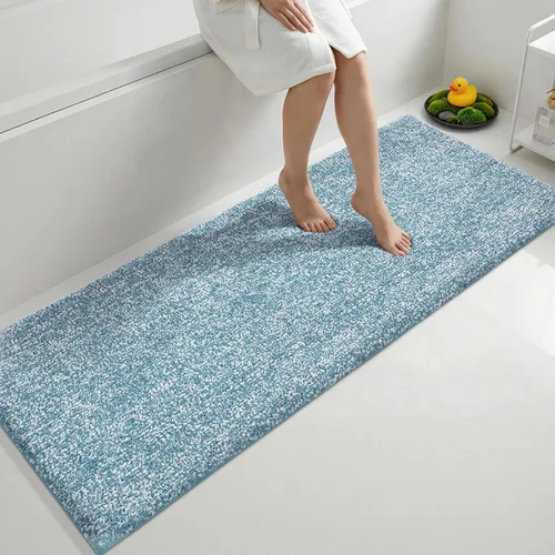 Miniatura 12 de Yimobra Alfombra de baño acolchada antifatiga, antideslizante, lavable, de microfibra suave y densa para lavabo, ducha, pies cansados, cómodo