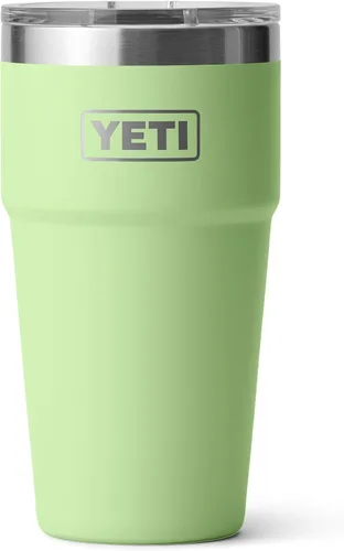 Miniatura 30 de YETI Rambler - Vaso apilable de 20 onzas, acero inoxidable, aislado al vacío con tapa MagSlider Verde mar