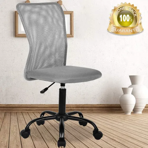 Miniatura 8 de Silla de oficina ergonómica de escritorio, silla ejecutiva con respaldo de malla, giratoria para juegos, silla moderna y ajustable de altura