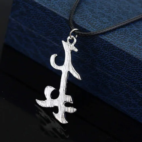 Miniatura 5 de OfficialOtaku Shadowhunters - Collar con colgante de runa parabatai, color plateado