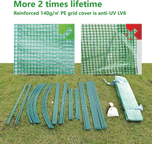 Miniatura 7 de Invernadero al aire libre con puerta mosquitera, exterior resistente, casa verde para plantas de jardín, protección UV, termostática, impermeable