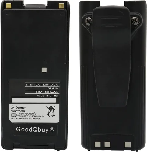 BP-210 1800mAh Reemplazo de radio bidireccional Ni-MH Batería para radios ICOM BP-209 BP-222 BP-209N BP-210N BP-222N IC-A6 IC-A24 IC-F30GT IC-F30GS
