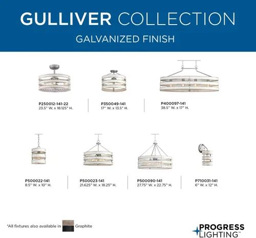 Miniatura 12 de Gulliver Collection - Lámpara colgante costera galvanizada (1 lámpara)