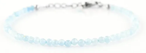 Miniatura 19 de InfinityGemsArt Natural Stone Beads Dainty Bracelet Jewelry for Women, Crystals and Gemstones Birthstone 925 Sterling Silver Chain 8 inch Gifts For