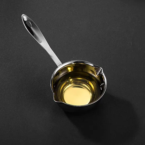Miniatura 6 de Zerodis Olla calentadora de mantequilla, acero inoxidable de 10.1 fl oz, plata, sin tapa