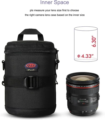 Miniatura 2 de Funda para lente de cámara DSLR, compatible con Canon Nikon Pentax Sony Olympus Panasonic y otras lentes de cámara