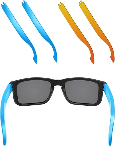 Miniatura 19 de EZReplace 1 par/2 pares de patillas de repuesto para gafas de sol Oakley Holbrook OO9102 OO9244/Holbrook XL OO9417 Negro