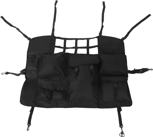Bolso multi negro del almacenamiento del asiento de coche del bolsillo, accesorio del coche del organizador del asiento trasero del automóvil