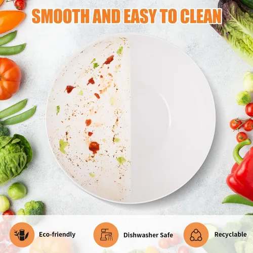 Miniatura 5 de LOVYANXUE Ensaladera con Tapa, Ensaladera de Fibra de Bambú Extra Grande de 30 cm con Juego de Servidores para Cocina, Ensaladera y Cuenco de Mezcla
