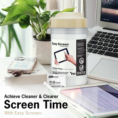 Miniatura 7 de Easy Screen, toallitas de limpieza de pantalla premium, electrónica, pantallas táctiles y limpiador de gafas, 50 paquetes individuales por caja
