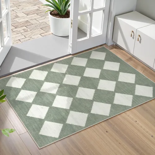 Miniatura 11 de Lahome Alfombras de Área Lavables a Máquina para Dormitorio Estético, Alfombra de Área Suave 4x6 pies para Sala de Estar Antideslizante, Alfombras