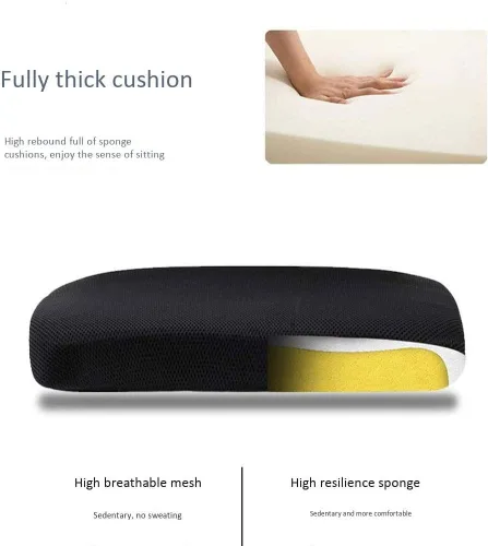 Miniatura 2 de Silla ergonómica de malla con respaldo alto con brazos y soporte lumbar, silla ergonómica de oficina para computadora