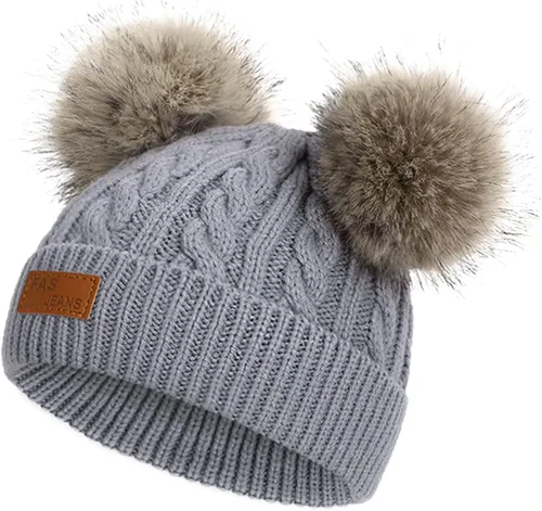 Miniatura 4 de Century Star Baby Girl Hats Winter Cute Baby Beanies for Girls Boys Knit Baby Hats Warm Infant Toddler Hat Pom Pom Caps
