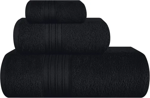 Miniatura 72 de BOUTIQUO Juego de 2 toallas de baño 100% algodón de 28 x 55 pulgadas, toallas de baño grandes ecológicas, compactas, de secado rápido, ligeras, Rosa