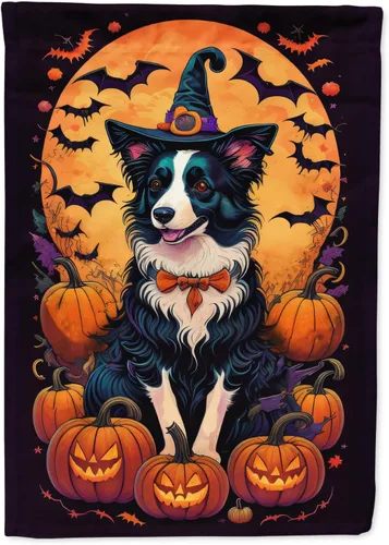 Miniatura 47 de Caroline's Treasures DAC1466GF - Bandera decorativa para jardín de Halloween de Affenpinscher Witchy para jardín, decoración para patio exterior