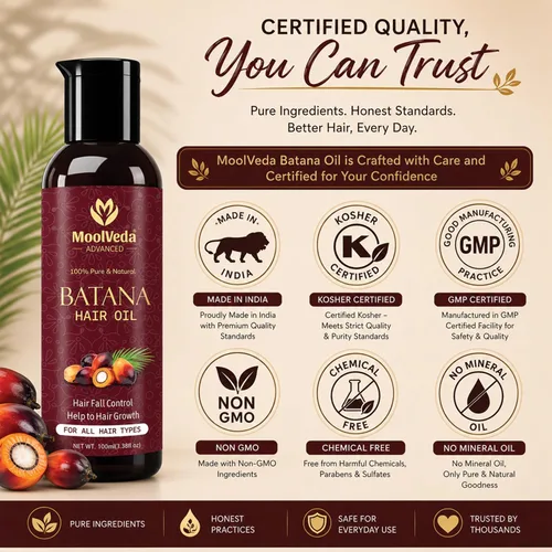 Miniatura 3 de Aceite puro de batana para el crecimiento del cabello por el Dr. Sebi procedente de Honduras Promueve un cabello más grueso, brillante, más fuerte