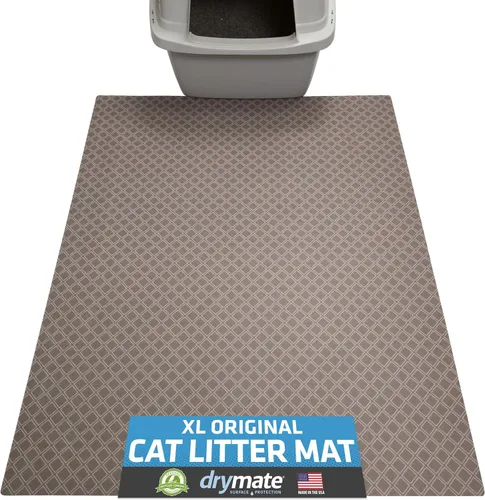 Miniatura 21 de Drymate - Tapete para gatos, contra desorden de caja de arena, a prueba de orina, absorbente/impermeable, 20 x 28 pulgadas, azul