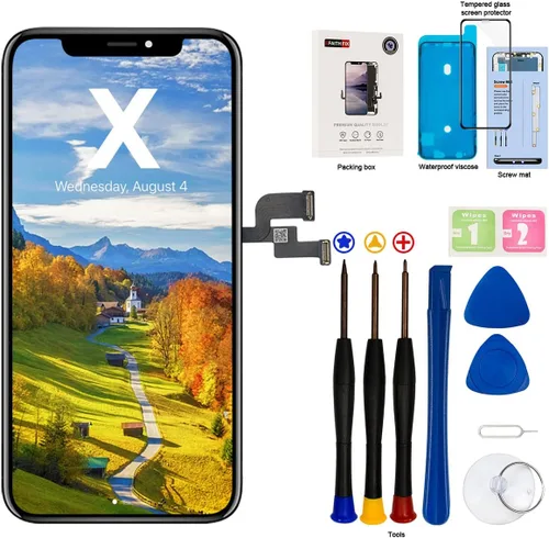 Miniatura 23 de EFAITHFIX para iPhone 12 PRO MAX Reemplazo de pantalla LCD de 6.7 pulgadas, montaje de pantalla LCD, pantalla táctil 3D, digitalizador