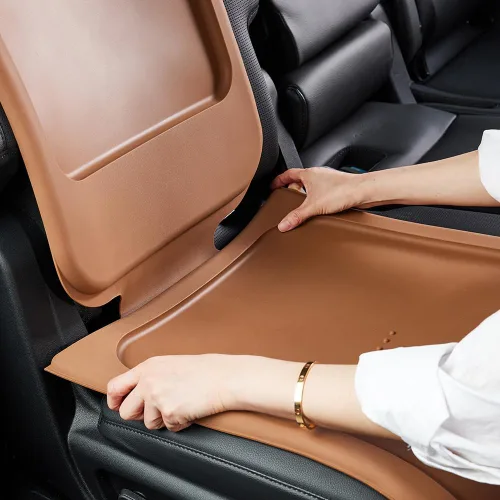 Miniatura 9 de Siliguard - Protector de asiento de automóvil para asientos de cuero, sin muescas y agarre antideslizante, funda de asiento impermeable, alfombrilla