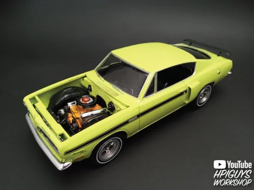 Miniatura 5 de MPC 1969 Plymouth Barracuda 1:25 Escala Modelo Kit