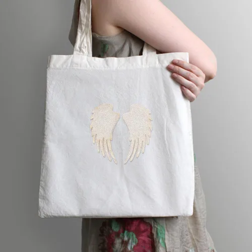 Miniatura 5 de 1 par de alas con diamantes de imitación, parches bordados para planchar, para mochila, ropa, parches de cristal, alas angulares brillantes, parche