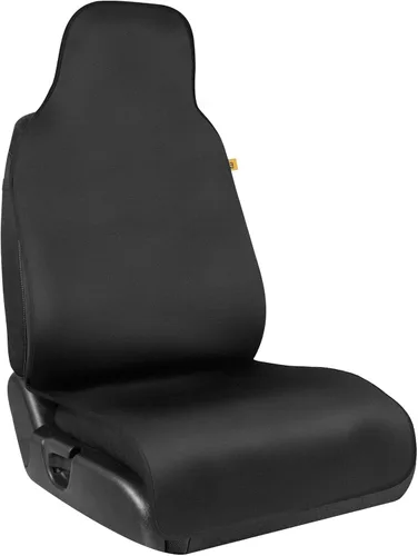Miniatura 10 de CAT® Funda impermeable para asiento de automóvil para asientos delanteros, 1 pieza con ribete beige, funda de asiento de neopreno duradera