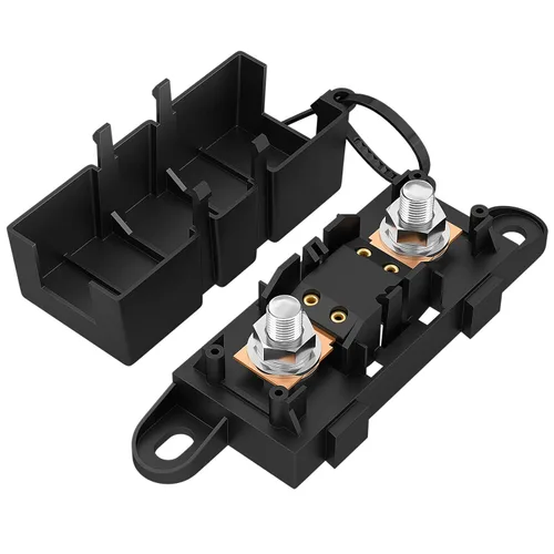 Joinfworld MEGA - Portafusibles con fusible de 80 A, portafusibles automotrices con cubierta para automóviles, camiones, vehículos de construcción,