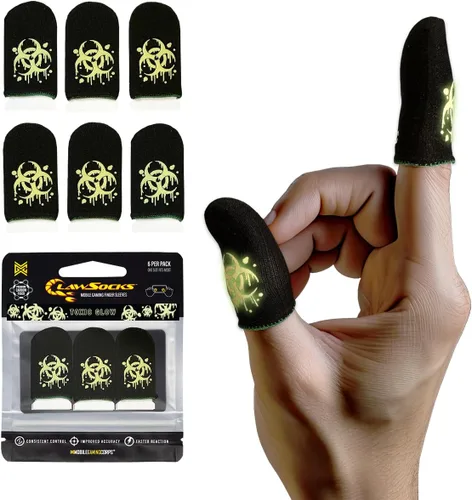 Miniatura 7 de Paquete de 6 fundas para dedos para juegos de teléfono móvil Gaming Corps ClawSocks - Carbono