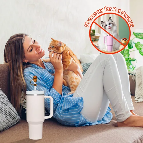 Miniatura 5 de Paquete de 8 tapas de pajita con calavera para vaso Stanley de 30 y 40 oz, accesorios para vaso de agua de tumbo, tapa de pajita 3D reutilizable a