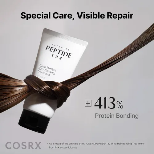 Miniatura 7 de COSRX PEPTIDE 132 Tratamiento de reparación de cabello (tamaño viaje) – Mascarilla capilar para cabello dañado y seco, repara roturas y puntas