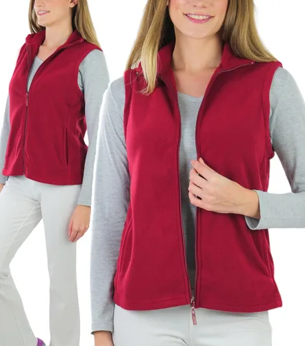 Miniatura 5 de ToBeInStyle Chaqueta de forro polar con cremallera y cuello alto para mujer