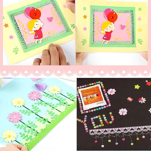 Miniatura 5 de 2 piezas de perforación para manualidades, herramienta grande, perforador de papel, perforador de mano, perforador de borde elegante, agujero
