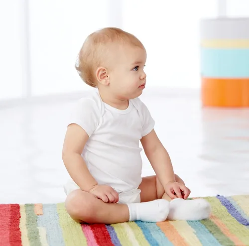 Miniatura 3 de Pantalón Gerber impermeable unisex para bebé de 2 piezas Blanco