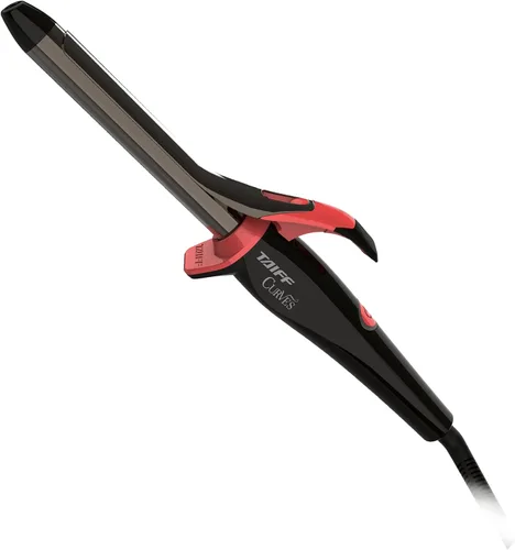 Miniatura 12 de TAIFF Curves - Rizador profesional de titanio negro – Rizador de pelo de alto rendimiento y rizadora para cabello con doble voltaje Temperatura